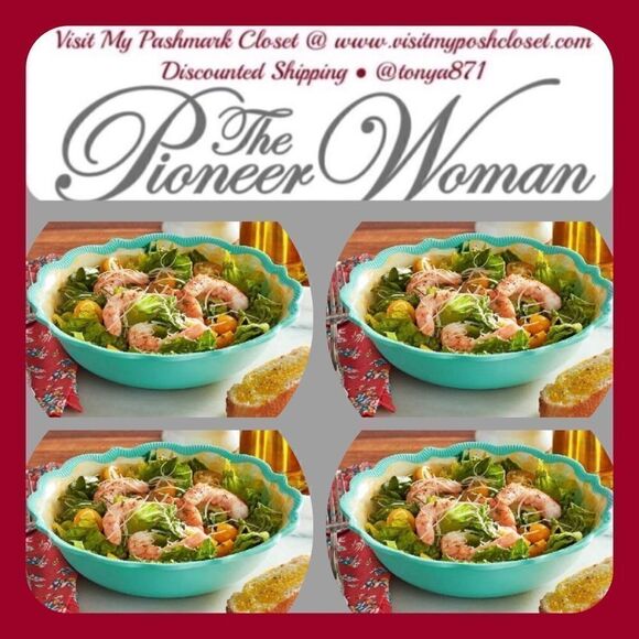 🦋 New Pioneer Woman Delaney Melamine Serving Bowls, Set of 4 - Picture 1 of 9